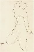 Amedeo Modigliani Standing Female nude oil painting reproduction